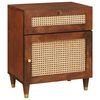 vidaXL Comodini con cassetto 50 x 33 x 60 cm Legno di mango massello