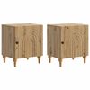vidaXL Armadio da Notte 2 pz Rovere Artigianale 43 x 34,5 x 50 cm