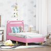 vidaXL Struttura letto per bambini con testata Rosa 70 x 140 cm
