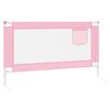vidaXL Sponda Letto di Sicurezza per Bambini Rosa 140x25cm in Tessuto