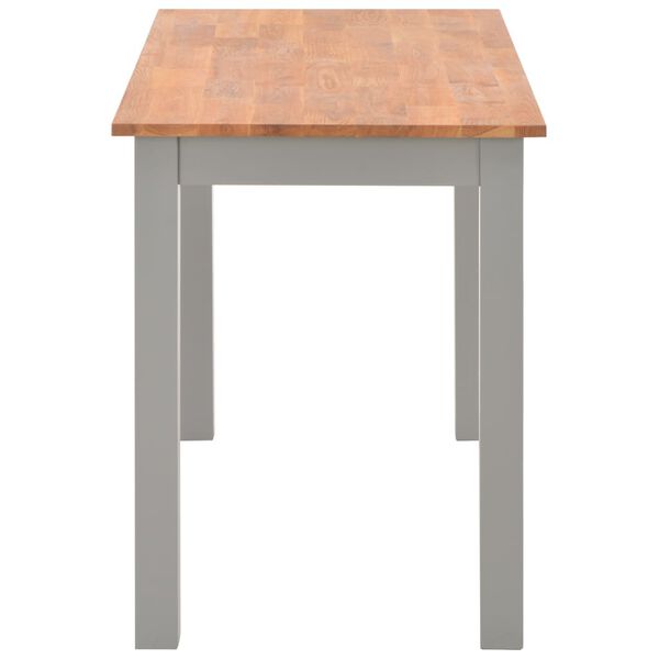 vidaXL Tavolo da Pranzo 120x60x74 cm in Legno Massello di Rovere