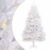 vidaXL Albero di Natale artificiale 300 LED PVC e Acciaio Bianco