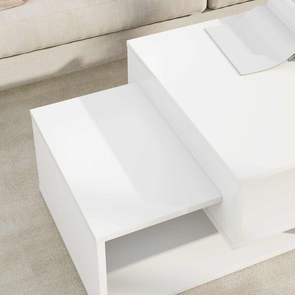 vidaXL Tavolino da salotto Bianco 105 x 50 x 32,5 cm Legno multistrato