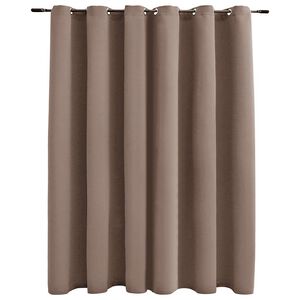 vidaXL Tenda Oscurante con Anelli in Metallo Grigio Talpa 290x245 cm