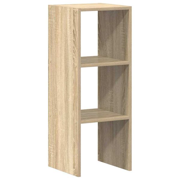 vidaXL Libreria Impilabili Rovere Sonoma 30x30x80 cm Legno Multistrato