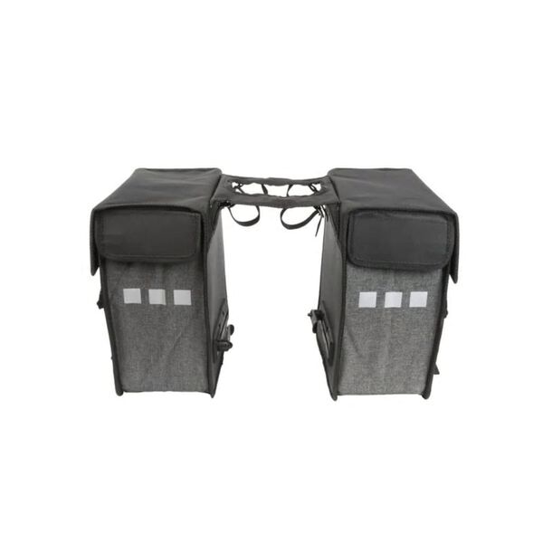 Willex Borse Laterali da Bicicletta 333 L Nero e Grigio Sbiadito 10713