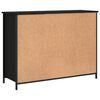 vidaXL Credenza Nera 100x35x75 cm in Legno Multistrato