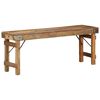 vidaXL panchina Naturale 110 x 35 x 46 cm Legno Vecchio Recuperato