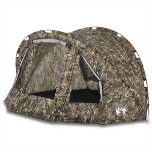 vidaXL Tenda da Pesca per 2 Persone Mimetica Impermeabile