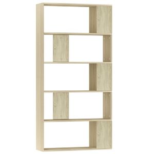 vidaXL Libreria/Divisorio Rovere Sonoma 80x24x159 cm Legno Ingegnerizzato