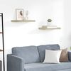 vidaXL Scaffali a Parete 2 pz Rovere 50x23x3,8 cm in MDF