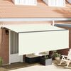 vidaXL Tenda Retrattile Crema 400 x 200 cm Poliestere e Alluminio