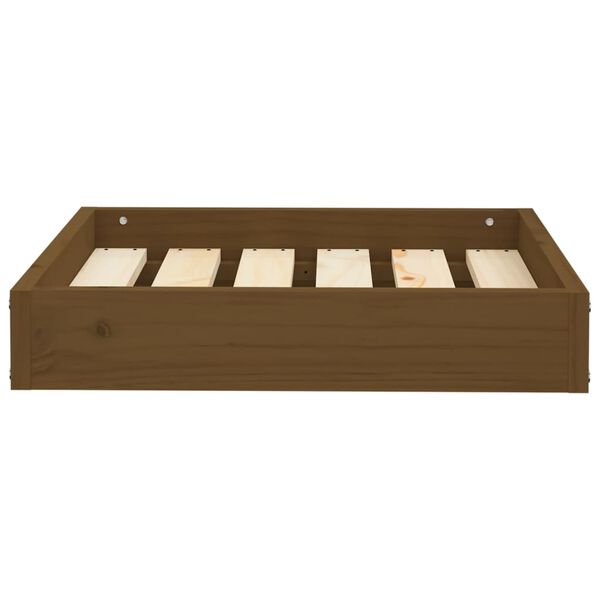 vidaXL Cuccia per Cani Ambrata 51,5x44x9 cm in Legno Massello di Pino