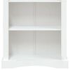 vidaXL Libreria a 4 Ripiani Pino Messicano Corona Bianco 80x29x150 cm