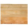vidaXL Piano per Tavolo 70x60x2,5cm Bordi Vivi in Legno Massello Mango