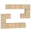 vidaXL Mobile Porta TV a Parete Rovere Sonoma in Legno Multistrato