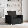 vidaXL Divano letto estraibile singolo Nero 90 x 165 x 87 cm Tessuto