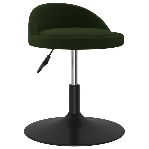 vidaXL Sedie da Pranzo Girevoli 2 pz Verde Scuro in Velluto