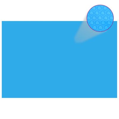 Telo Copripiscina Solare Copertura Rettangolare PE 300 x 200 cm Blu