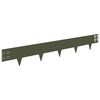 vidaXL Bordura per Prato 20 pcs 100 x 15 cm Acciaio Verde Oliva