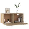 vidaXL Mobile a Parete Rovere Sonoma 80x36,5x35 cm Legno Multistrato