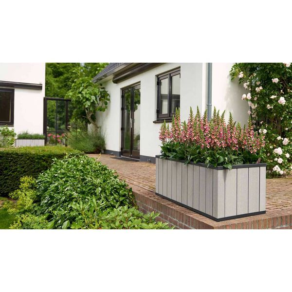 Keter Fioriera da Giardino Sequoia Grande in PP Grigio 240933