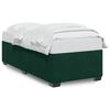 vidaXL Giroletto senza Materasso Verde Scuro 100x200 cm in Velluto