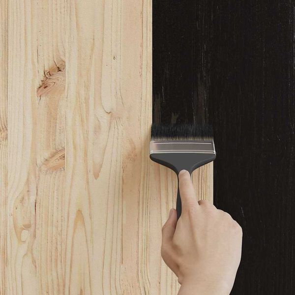 vidaXL Vernice per legno Nero 16,5 x 16,5 x 15,9 cm Stampa da parete