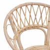 vidaXL Sedia da pranzo 2 pcs Naturale 49 x 51 x 81 cm Rattan e Ferro