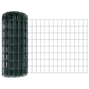 vidaXL Recinzione Euro Verde 0,6 x 25 m Ferro rivestito in PVC