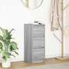 vidaXL Credenza Grigio Sonoma 29,5x34x76 cm in Legno Multistrato