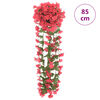 vidaXL Ghirlande Fiori Artificiali Natale 3 pz Rosa 85 cm