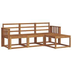 vidaXL Set di divani da esterno 4 pcs Naturale