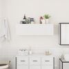 vidaXL Mobile da Bagno a Parete Bianco 100x25x30 cm in Truciolato