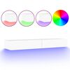vidaXL Mobile Porta TV con Luci LED Bianco 120x35x15,5 cm