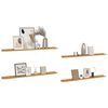 vidaXL Scaffale da parete 4 pcs Beige 115 x 9 x 3 cm Legno multistrato