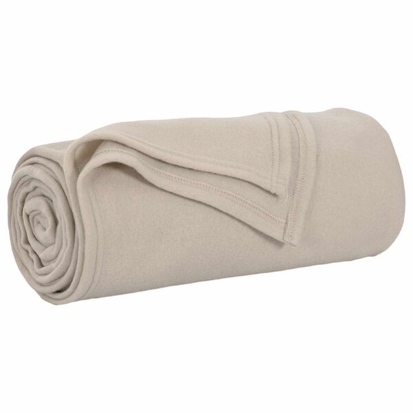 vidaXL Coperte da Pile 24 pcs Beige 200 x 150 cm Panno