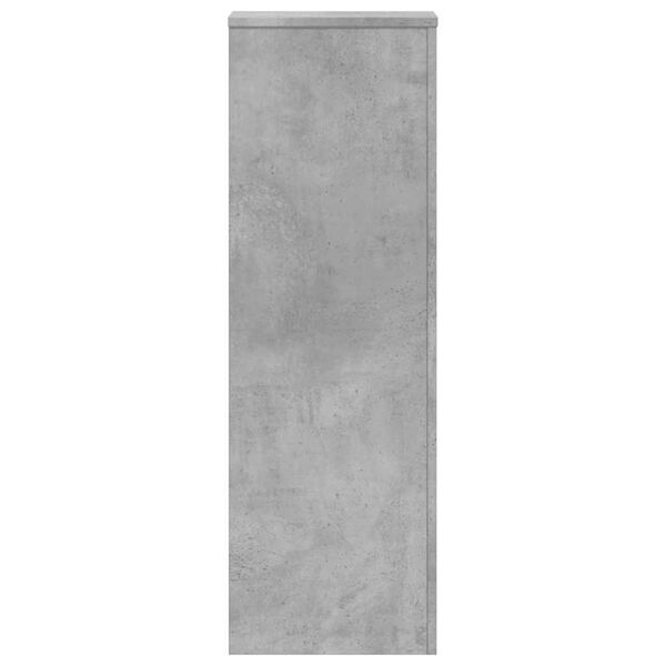 vidaXL Supporto per Piante Grigio 33x33x100 cm in Truciolato