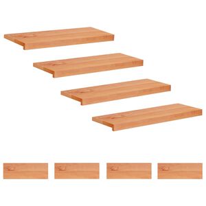 vidaXL Tappeti per scale 8 pz 80 x 30 x 2 cm Vernice