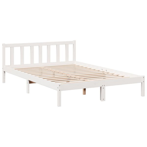 vidaXL Letto Extra Lungo senza Materasso Bianco 180x200 cm in Pino