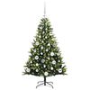 vidaXL Albero di Natale Artificiale Pieghevole 150 LED Verde 120 cm