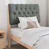 vidaXL Testiera imbottita Grigio scuro 75 cm Pino massello