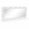 vidaXL Specchio da Vanit&agrave; Rettangolare Bianco 100 x 45 x 18 cm