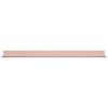 vidaXL Mensola sospesa 4 pcs Rosa 60 x 8,5 x 2,5 cm Acciaio