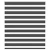 vidaXL Tenda a Rullo Zebra Nero Larghezza Tessuto 115,9 cm Poliestere