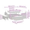 vidaXL Set Divano da Giardino 8 pcs Beige polyrattan