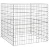 vidaXL Compostatore Quadrato 100 x 100 x 100 cm Ferro