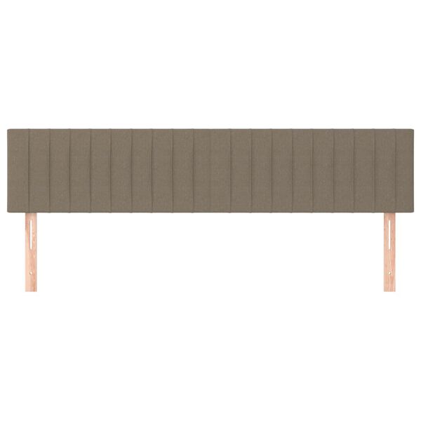 vidaXL Testiera Tortora 200x5x78/88 cm in Tessuto