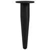 vidaXL Piedini per mobili 2 pz Nero &Oslash; 40 x 98 mm Ferro