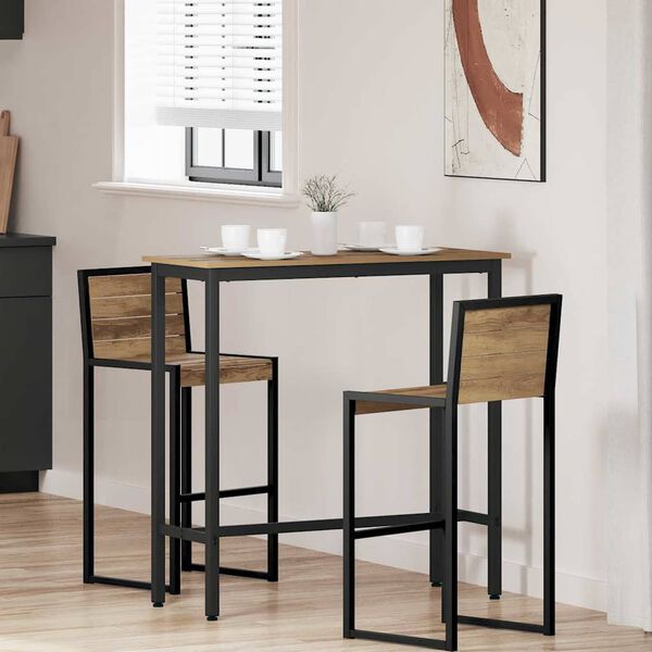 vidaXL tavolo Rovere artigianale 100 x 40 x 100,5 cm